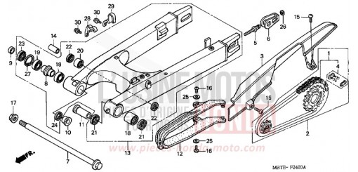 BRAS OSCILLANT XL1000V2 de 2002